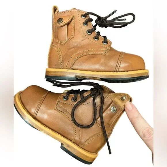 Mikoleon Heirloom Classic Boots Brown [Children Leather Boots] size 20 - Picture 6 of 11